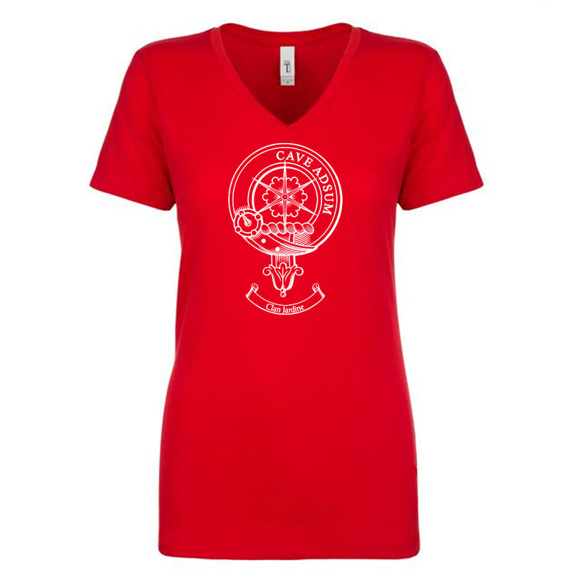 Jardine Clan Crest Ladies Ouline T-Shirt