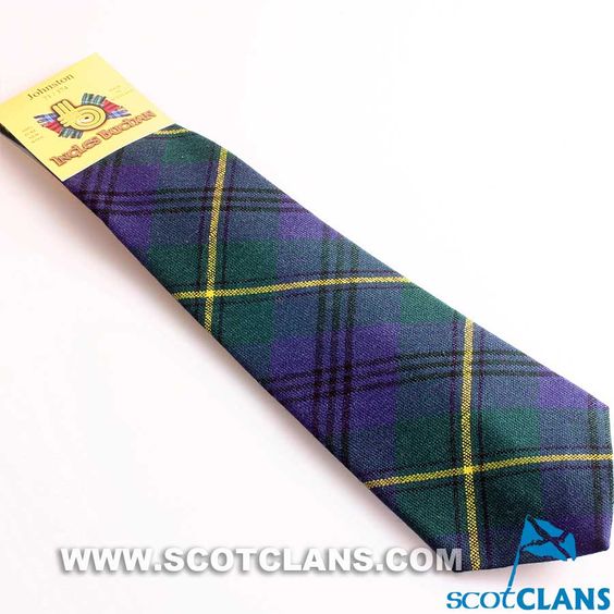 Pure Wool Tie in Johnstone Modern Tartan