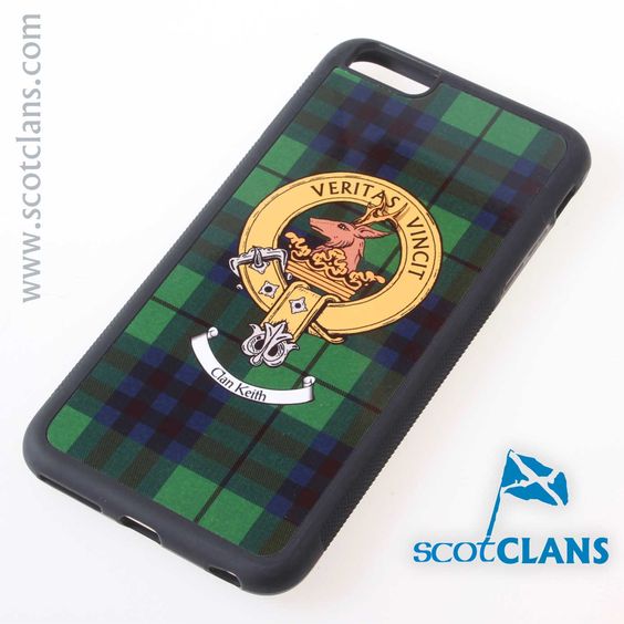 Keith Tartan and Clan Crest iPhone Rubber Case - 4 - 7