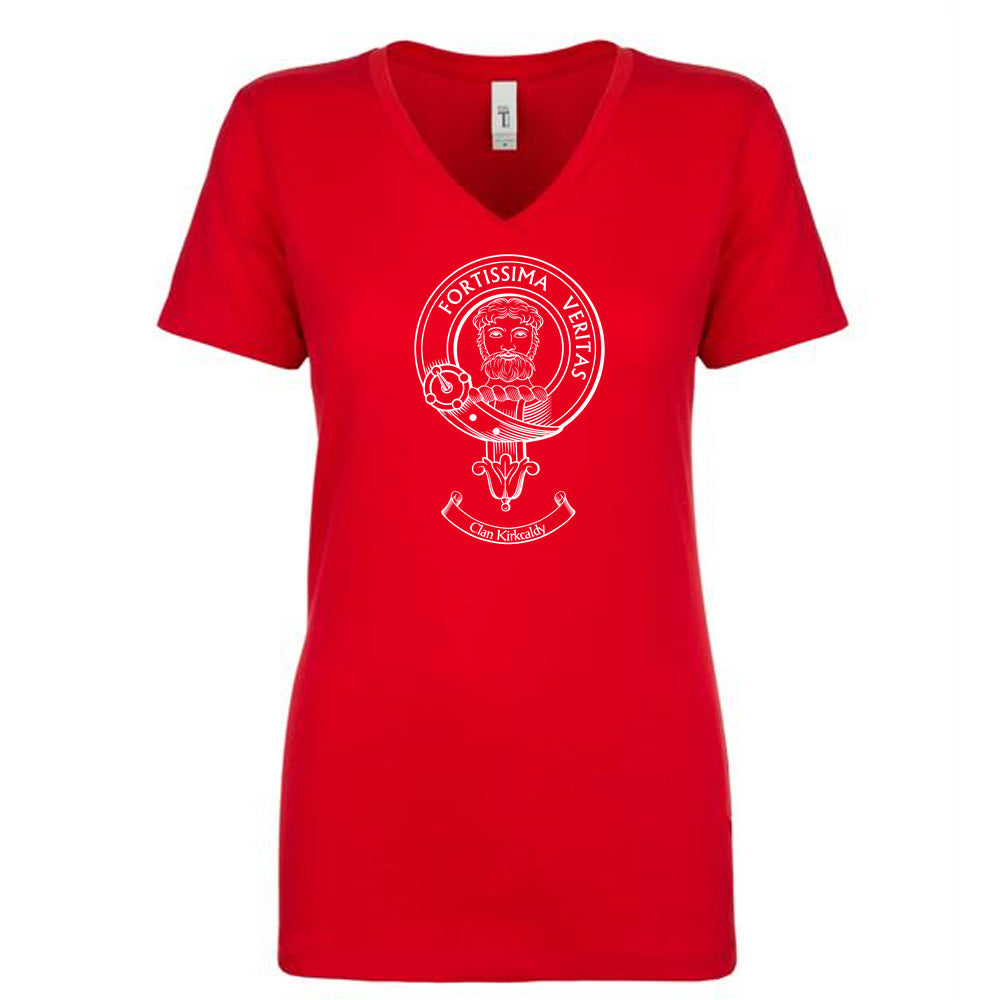 Kirkcaldy Clan Crest Ladies Ouline T-Shirt