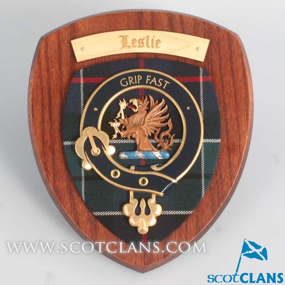 Leslie Clan Crest Plaque