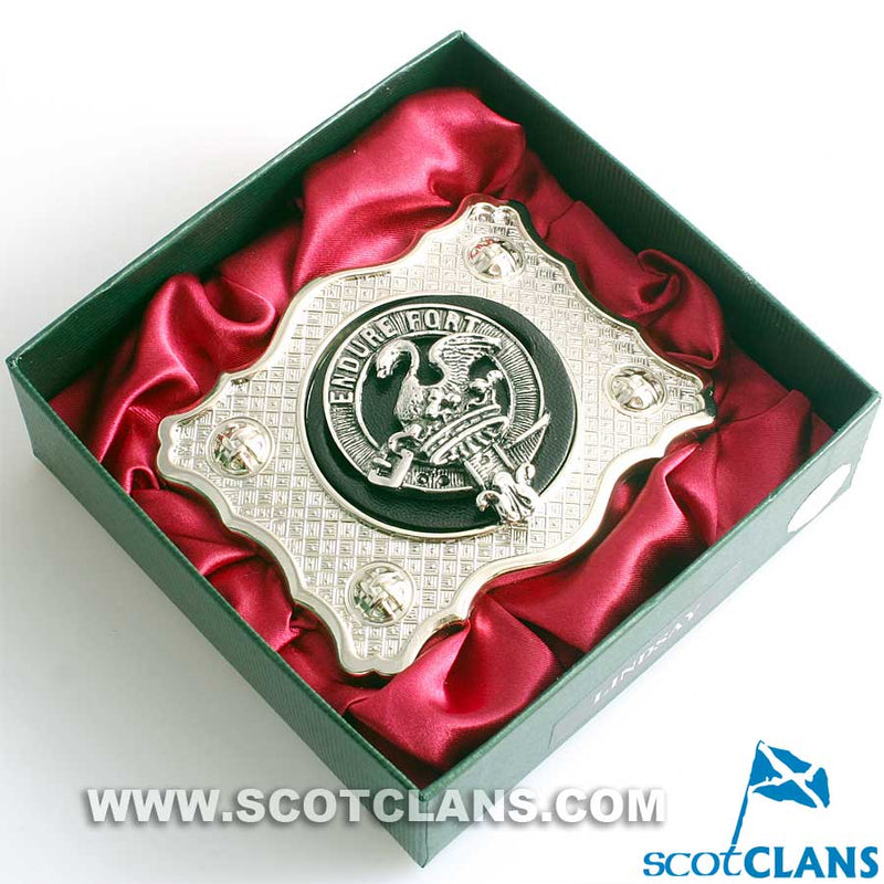 Lindsay Pewter Clan Crest Buckle For Kilt Belts