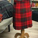 MacAuley Red Modern Heavyweight Hand Stitched Kilt