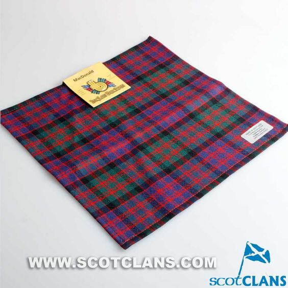 Wool Tartan Pocket Square in MacDonald Modern Tartan