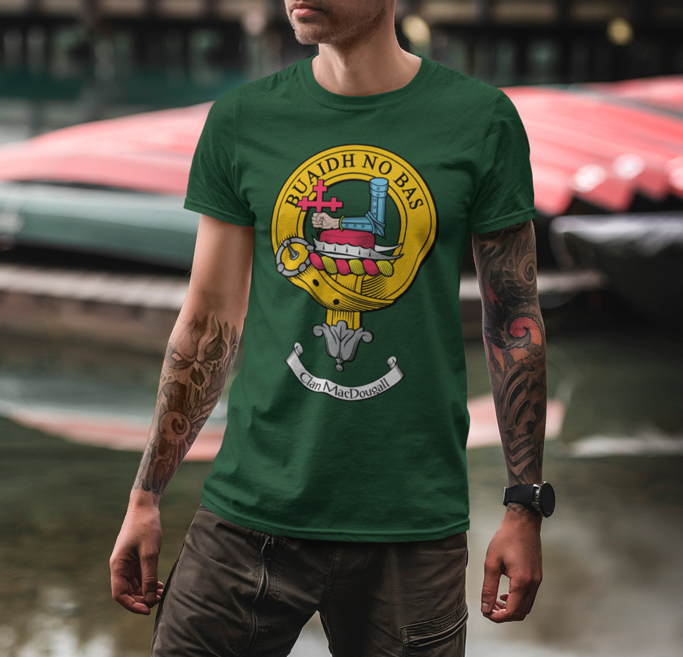 MacDougall  Clan Crest Gents T Shirt