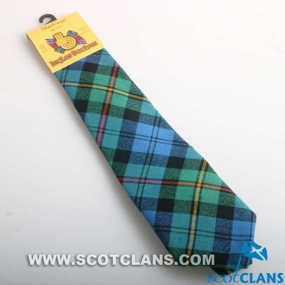 Pure Wool Tie in MacEwan Ancient Tartan