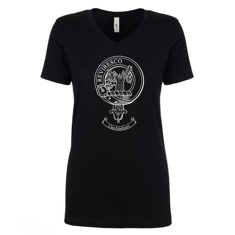 MacEwen Clan Crest Ladies Ouline T-Shirt