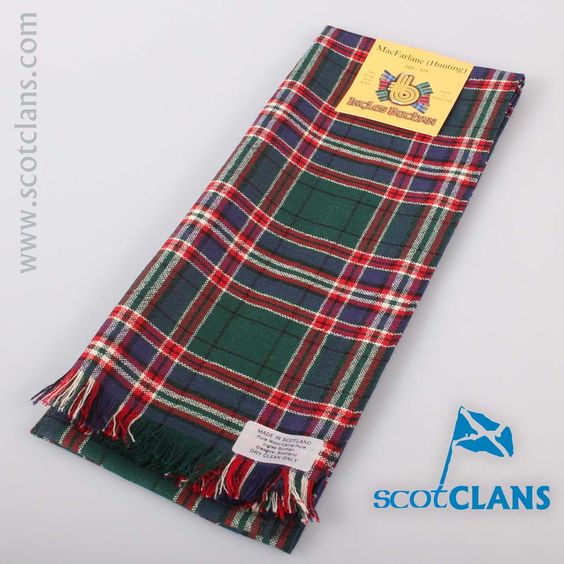 Wool Scarf in MacFarlane Hunting Modern Tartan