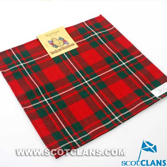 Wool Tartan Pocket Square in MacGregor Modern Tartan