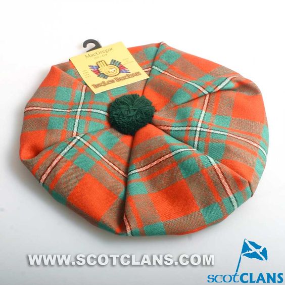 Unisex Wool Tam in MacGregor Ancient Tartan