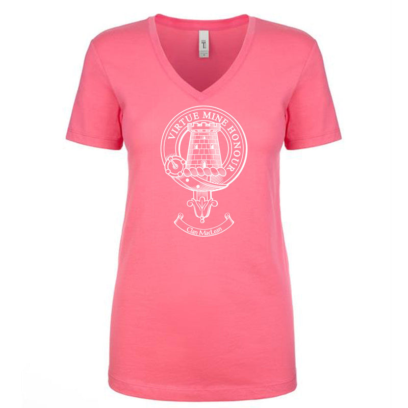 MacLean Clan Crest Ladies Ouline T-Shirt