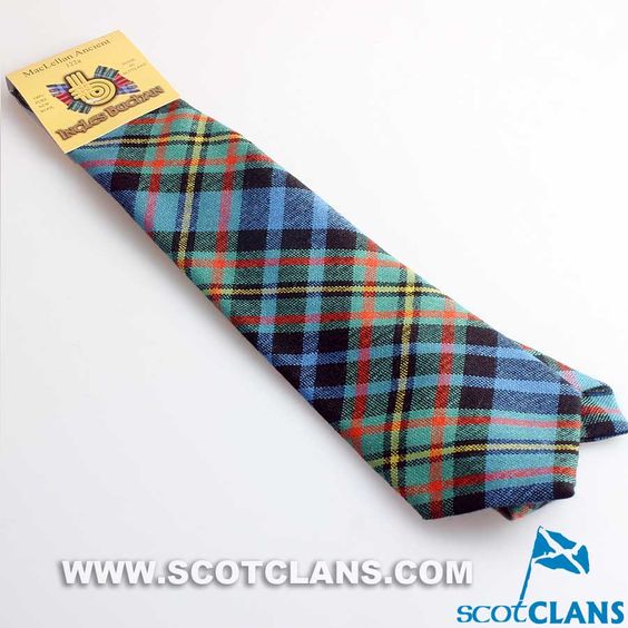 Pure Wool Tie in MacLellan Ancient Tartan