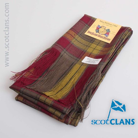 Wool Tartan Full Length MacMillan Old Weathered Tartan