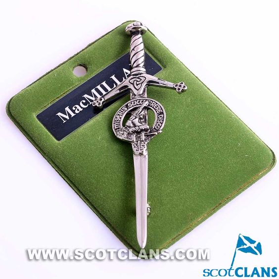 Clan Crest Pewter Kilt Pin with MacMillan Crest