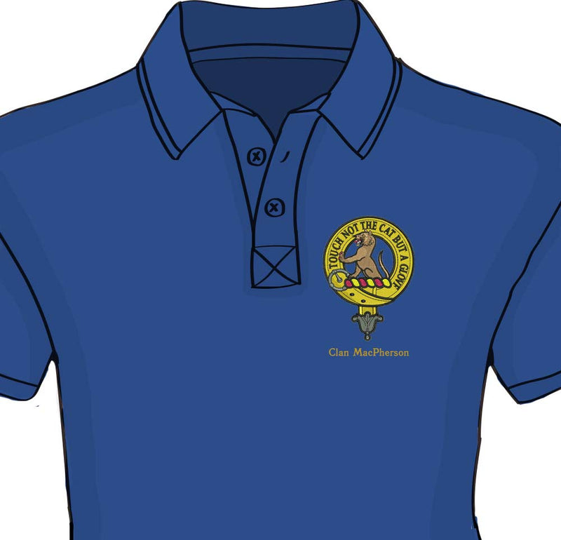 MacPherson Clan Crest Embroidered Polo