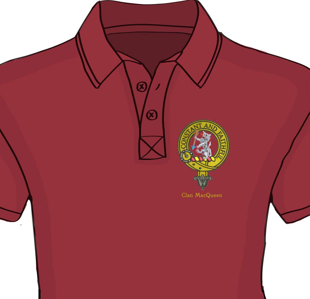 MacQueen Clan Crest Embroidered Polo