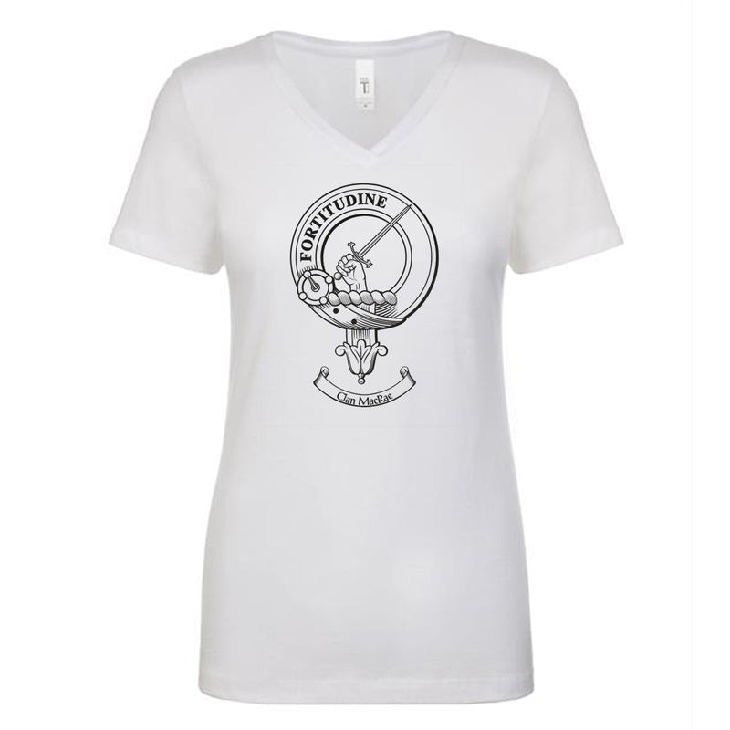 MacRae Clan Crest Ladies Ouline T-Shirt