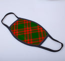 Menzies Green Tartan Printed Face Mask