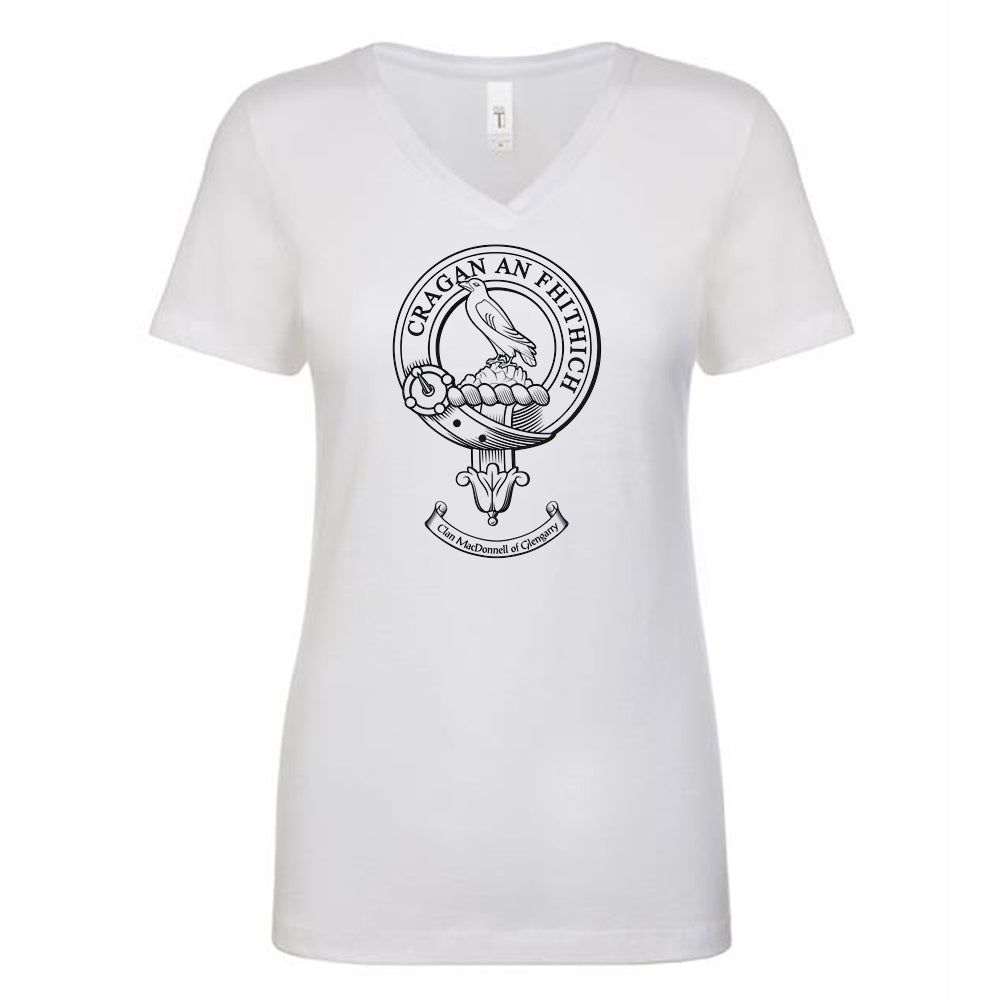 MacDonell of Glengarry Clan Crest Ladies Ouline T-Shirt