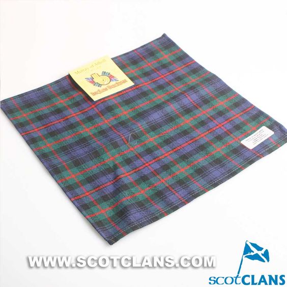 Pocket Square in Murray of Atholl Modern Tartan