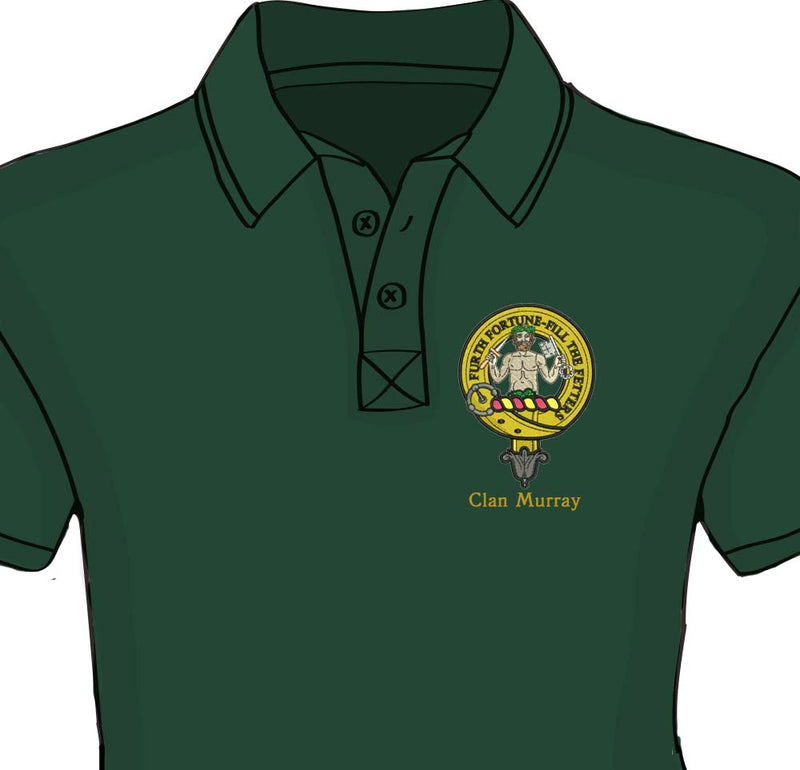 Murray Clan Crest Embroidered Polo