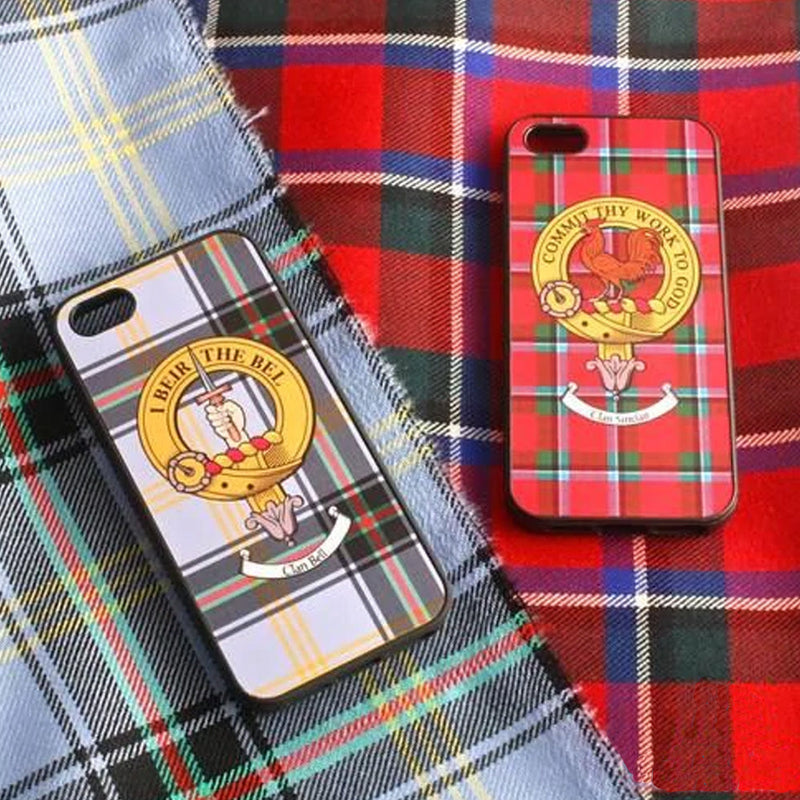 Tartan and Clan Crest iPhone Rubber Case