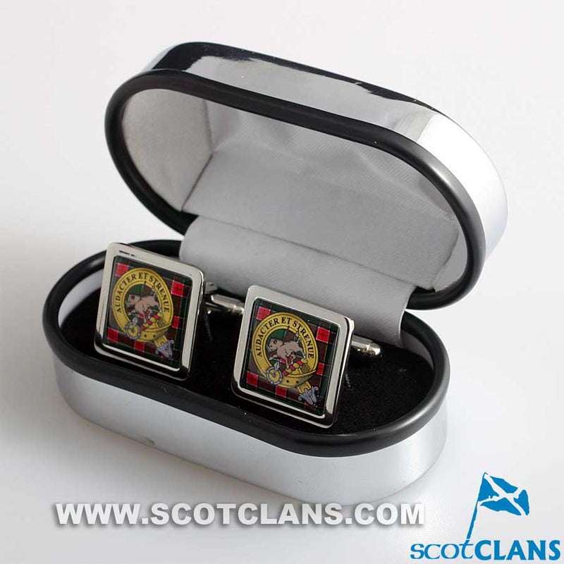 Pollock Clan Crest Cufflinks