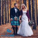 Prince Charlie Kilt Outfit with Medium Weight Kilt & Clan Crest Accessories