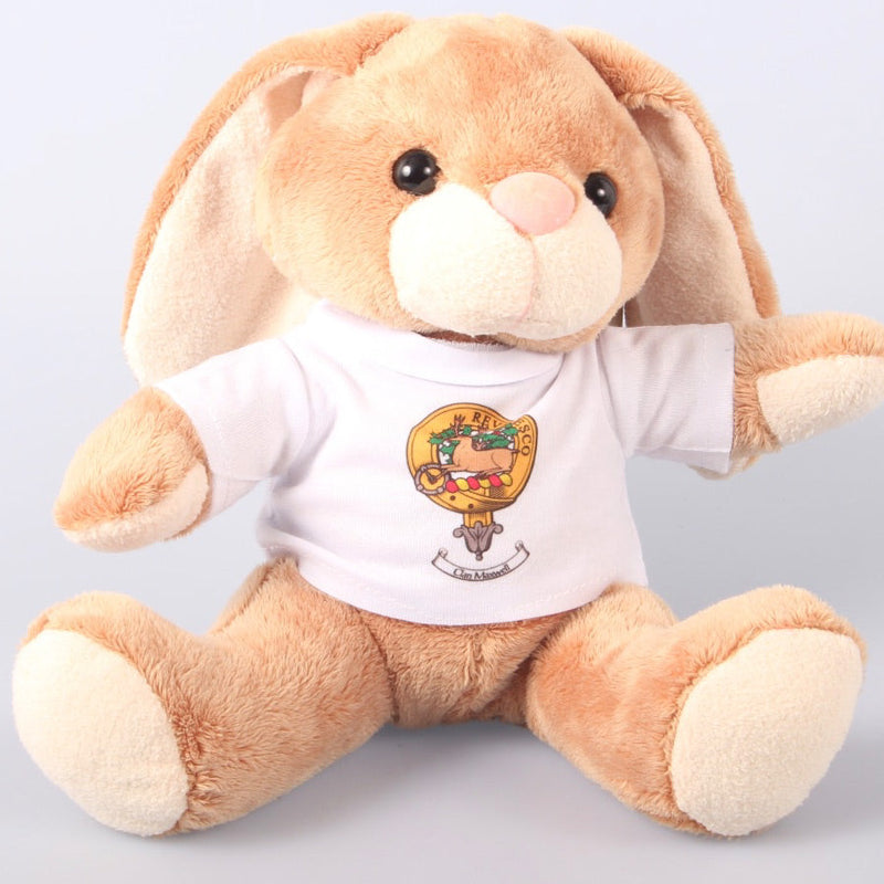 Soft Toy Bunny With Clan Crest Shirt
