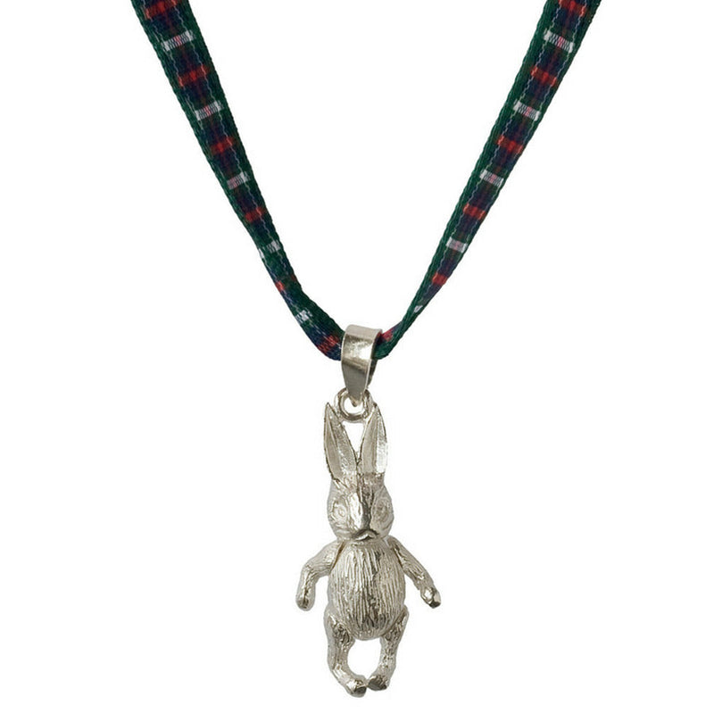 Silver Rabbit Children's Necklace - from The Teeny Tartan Twist Range