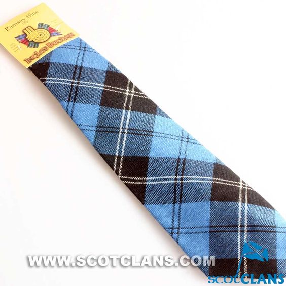 Pure Wool Tie in Ramsay Blue Tartan