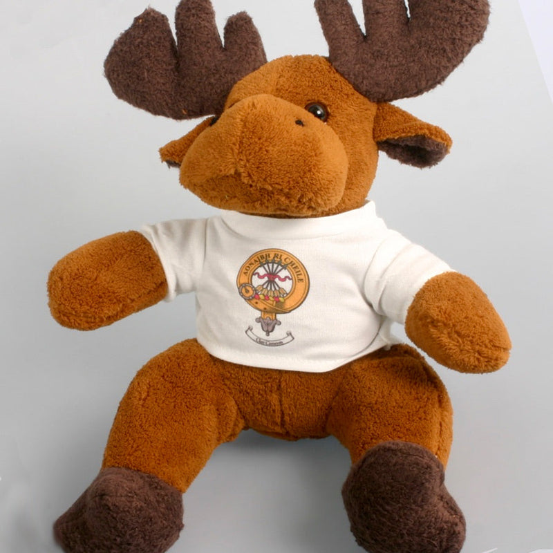 Reindeer Soft Toy With Clan Crest Shirt