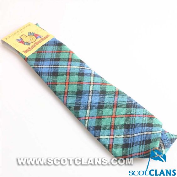 Wool Tie in Robertson Hunting Ancient Tartan