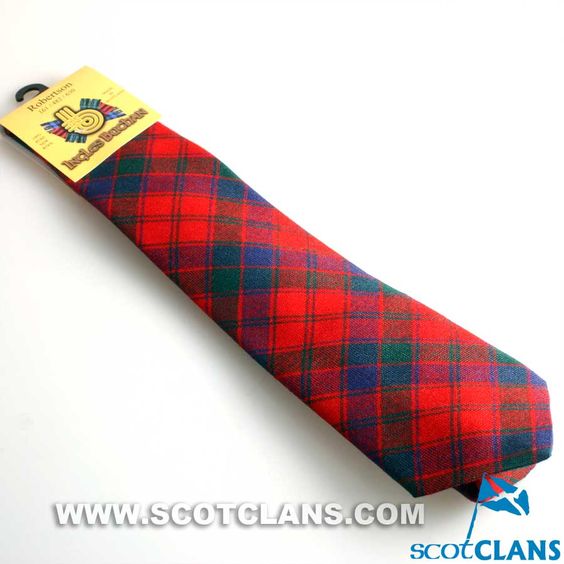 Wool Tie in Robertson Modern Tartan