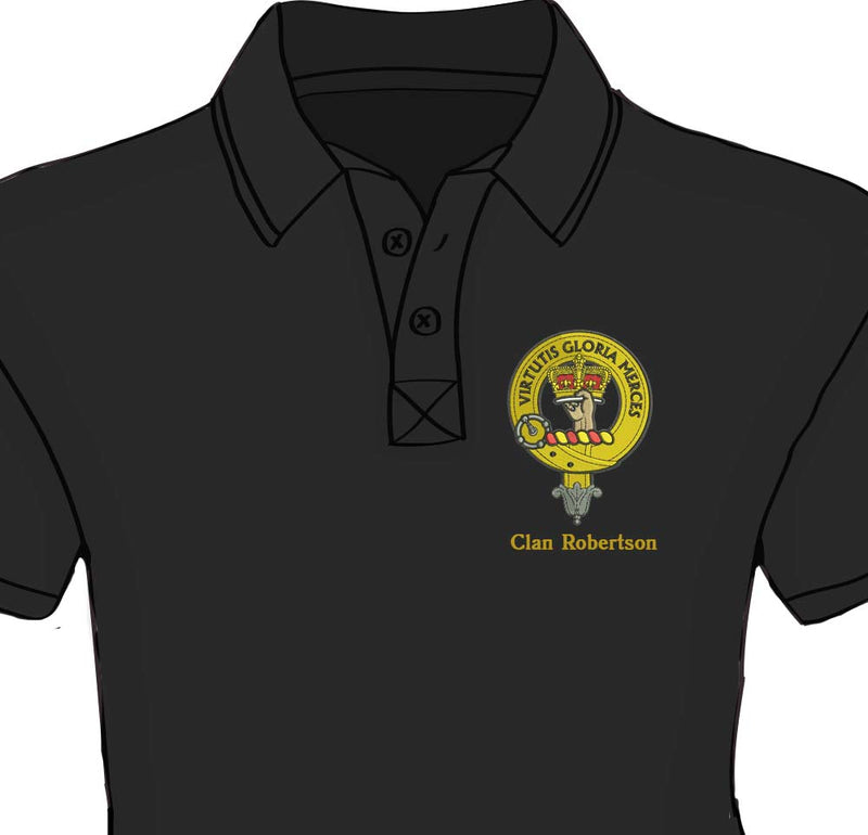 Robertson Clan Crest Embroidered Polo