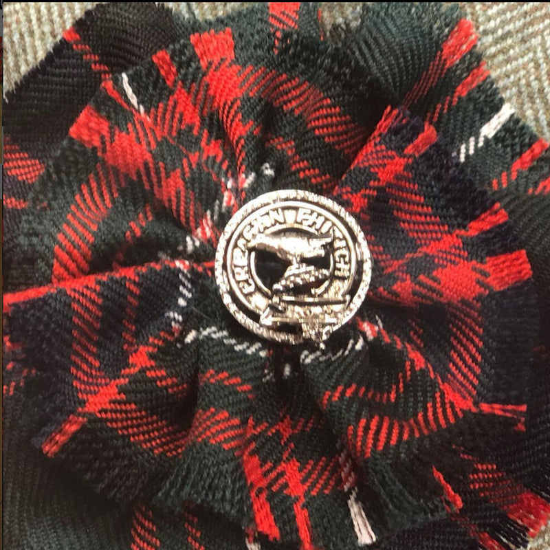 Clan Rosette with Pewter Clan Crest