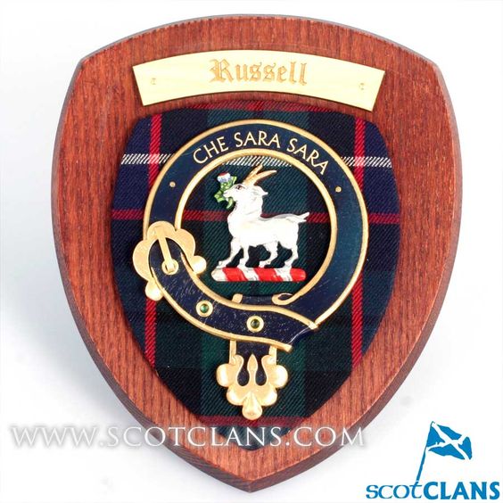 Russell Clan Crest Plaque