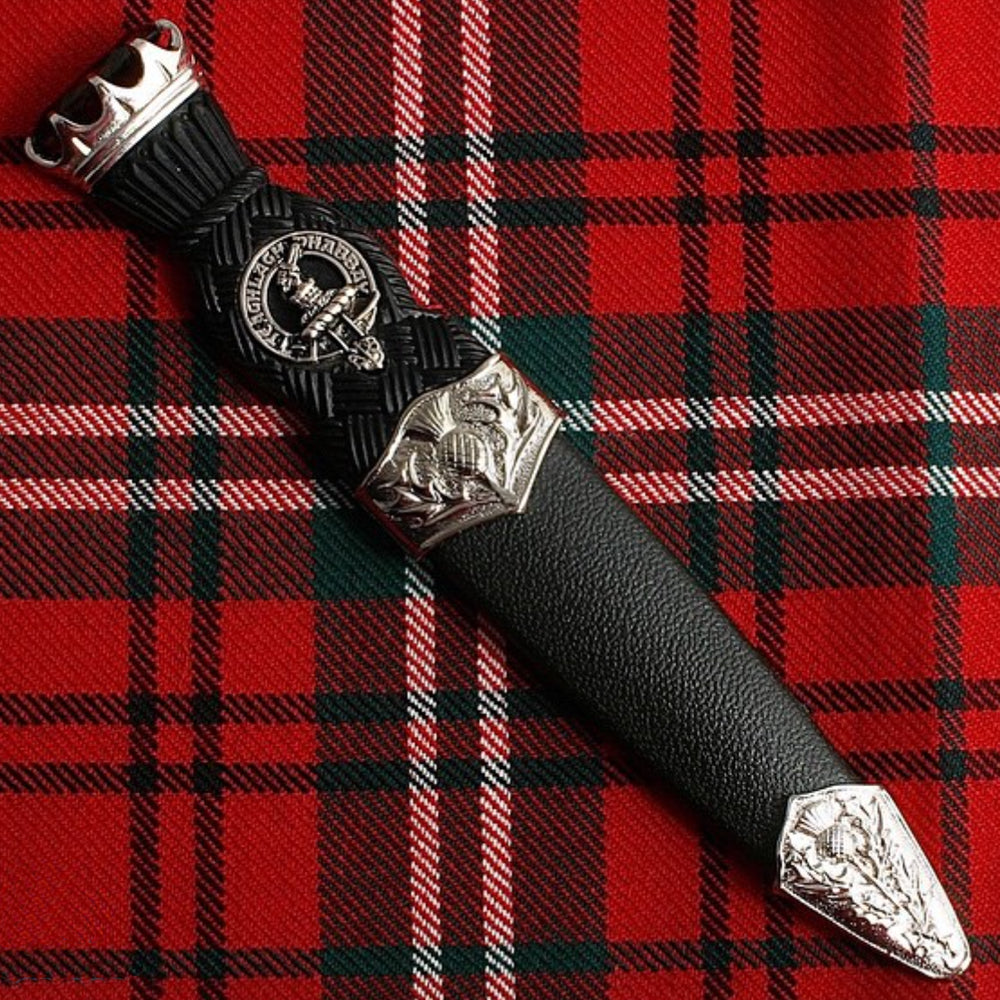 Prince Charlie Kilt Outfit with Heavy Weight Kilt & Clan Crest Accessories