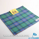 Wool Tartan Pocket Square in Shaw Ancient Tartan