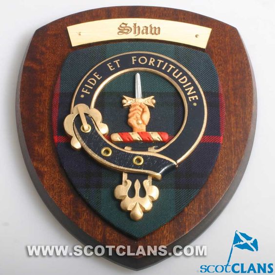 Shaw Clan Crest Plaque