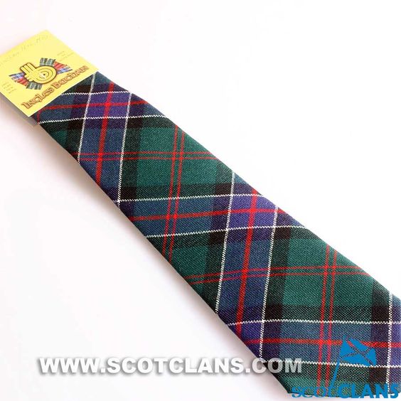 Pure Wool Tie in Sinclair Hunting Modern Tartan