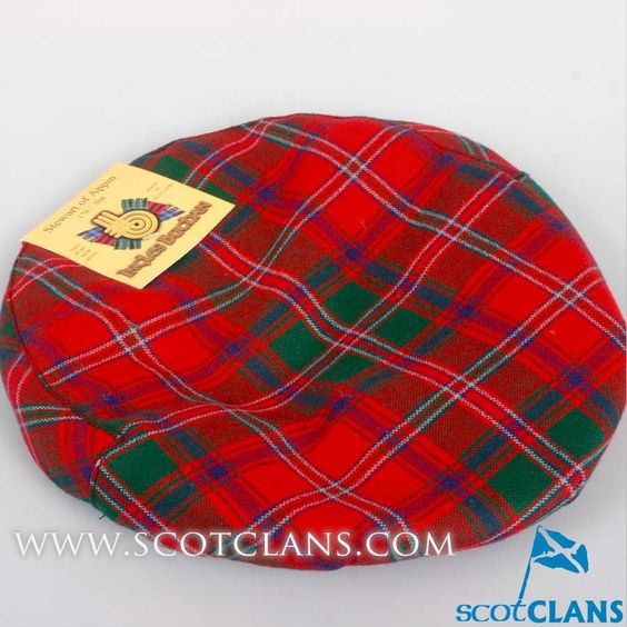 Pure Wool Golf Cap in Stewart of Appin Modern Tartan