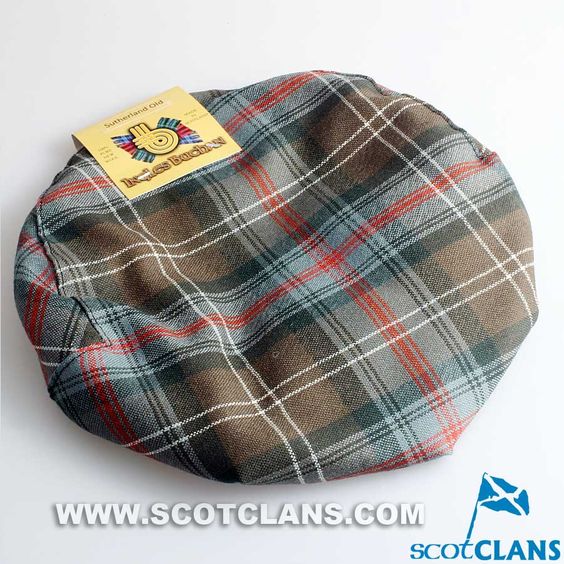 Pure Wool Golf Cap in Sutherland Weathered Tartan