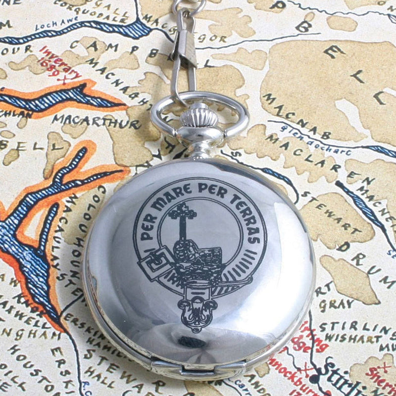 Clan Crest Engraved Pocket Watch
