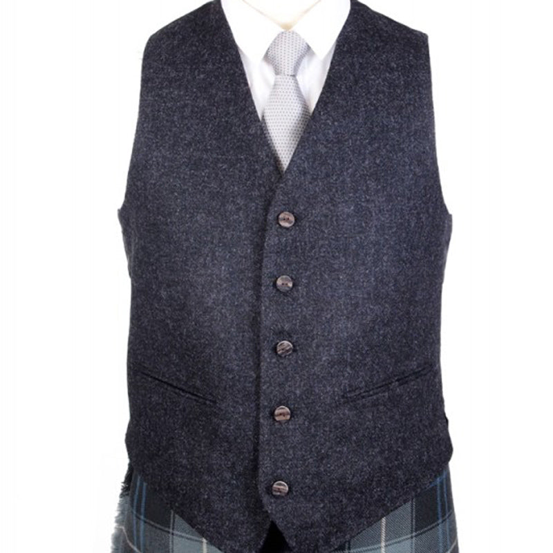 Tweed Waistcoat - Charcoal Grey