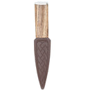 Arisaig - Zebrano Wood Sgian Dubh - Pewter Top