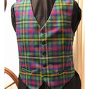 Springweight Tartan Gents Waistcoat with Satin Back