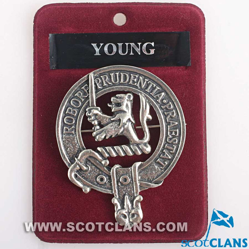 Young Clan Crest Badge in Pewter